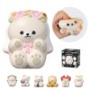 Popobox Zodiac Squeezable Series Blind Box Figure, Random Design Bear Slow Rising Squishy Toy, Cute Stress Relief & Fidget Toy Party Favors for Gift ( About 4.33" )
