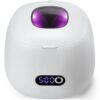 Pop On Dental Ultrasonic Retainer Cleaner Machine for Invisalign – 45kHz Ultrasonic Denture Cleaner for Aligner, Night & Mouth Guard – UV Light, 200ml Tank, Digital Timer – Appliance Cleaning Pro Pod