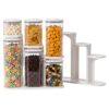POPPIQ Pop Airtight Food Storage Containers with Rack, 6-Pcs Modular set