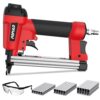 POPULO Pneumatic Staple Gun, Air Staple Gun with 3000 Staples and Safety Glasses, T50 Stapler for Upholstery, Woodworking, DIY, or Material Repair (Air Compressor Not Included)