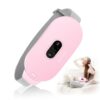 Portable Cordless Heating Pad Cramps:COSYGLOW 6 Heat Levels 6 Massage Modes,3S Fast Heating,Period Menstrual Electric Heating Pad,Gifts for Women and Girls Matte-Pink
