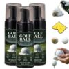 Portable Golf Ball Foaming Cleaner, 3.38oz Golf Ball Cleaner Foam Spray (3Pcs)