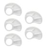 Portable Paint Mixing Palette 5 Piece with Thumb Hold and 3 Wells, Wearable Palette for Plein Air and Travel Sketching Portable Artist Watercolor Tray Acrylic Mixing Tray Oil Color Sketch Pouch Art