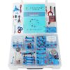 Portable Suitcase Electromagnetic Circuit Starter Kit, Voltmeter | Sliding Rheostat Fruit Brine Battery Hand Crank Generator Physics Lab Equipment