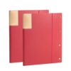 Portfolio Binder with 20 Clear Sleeves Pack of 2 A3 Multicolor for Artwork Documents Photos(Red)