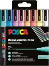 POSCA - Acrylic marker set PC-3M 8 pastel colours