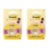 Post-it Labeling and Cover-up Tape, 2 Rolls, 1 in x 700 in (25.4 mm x 17.7 m), Neon Pink, Repositionable Writable Paper Tape with Dispensers for Labeling and Cover-Up at Home, School, Office