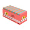 Post-it Pop-up Notes, 18 Sticky Note Pads, 3 x 3 in., School Supplies, Office Products, Accordion Sticky Notes Work with Pop-Up Note Dispenser, Poptimistic Collection (Pack of 8)