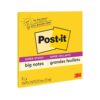 Post-it Super Sticky Big Notes, 11 in. x 11 in., Extra Large Sticky Notes Yellow, 1 Pad, 30 Sheets, Great for Vision Boards, Creative Projects, Study Spaces, Group Brainstorming, and More