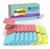 Post-it® Super Sticky Dispenser Pop-up Notes, 3 in. x 3 in., Supernova Neons Collection, 16 Pads/Pack, 90 Sheets/Pad