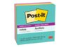 Post-it Super Sticky Notes, 4 x 4 in, Supernova Neons, 4 Lined Pads