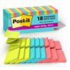 Post-it Super Sticky Pop-up Notes, 3-inch x 3-inch, Supernova Neons Collection, 90 Sheets/Pad, 18 Pads/Pack (R330-18SSMIACP)