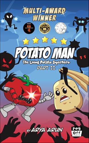Potato Man, The Living Potato Superhero - Part II: A Witty & Silly Action Fantasy | Graphic Novels for Kids 9-12 | Comic Books for Kids | Adventure Books for Kids 9-12 | Funny Kids Books Ages 6-8