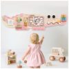 Potatomato Montessori Wall Busy Board for Toddlers-Learning Activity Center for Kids-Educational Decorative Wall Panel for Fine Motor Skills -Autism Sensory Toys-Birthday Gift for Baby Boys&Girls