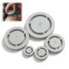 Pottery Foot Ring Tool 5 Sizes Xs-XL, 3D Printed Pla Clay Base Aligner for Ceramics, Even Foot Press for Bowls Mugs, Pottery Studio Essential, White Gray Gray