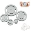 Pottery Foot Ring Tool Clay Base Aligner for Ceramic, Clay Base Maker Press, Even Foot Press, Wheel Throwing Aid, Bowls & Cups Use，1*Set Grey