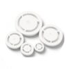Pottery Foot Ring Tool for Ceramic Clay, Aligner Template for Even Foot Rings, Soft to Leather Hard Clay Shaping Tool for Bowls, Mugs, Cups & Handmade Pottery Craft Projects (White)