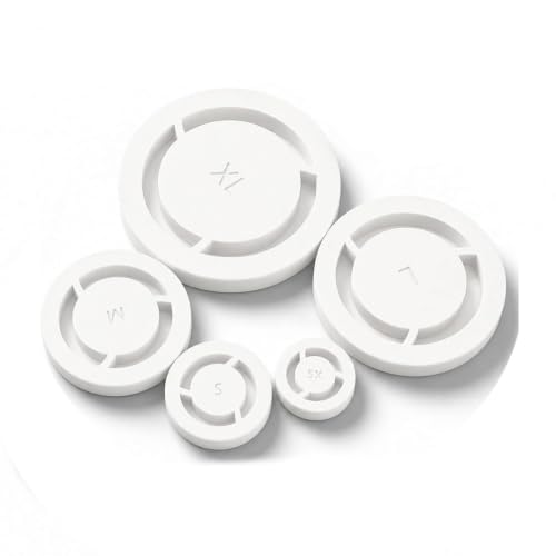 Pottery Foot Ring Tool for Ceramic Clay, Aligner Template for Even Foot Rings, Soft to Leather Hard Clay Shaping Tool for Bowls, Mugs, Cups & Handmade Pottery Craft Projects (White)