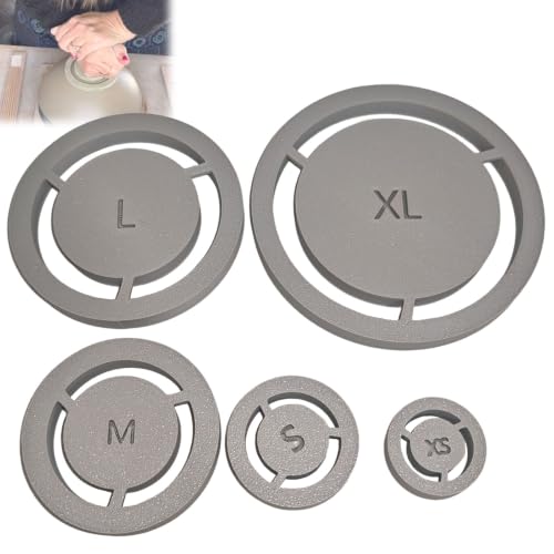 Pottery Foot Ring Tool, Precision Pottery Foot Ring Template & Stamp Tool for Ceramics, Clay Base Aligner for Pottery Foot Ring Tool Press, Essential Pottery Foot Tool for Clean, Consistent Results