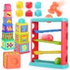 Pound a Ball Toy for Toddlers 1-3, Montessori Toys for Babies 12 18-24 Months, hammer, Stacking Cups, Shape Sorter Blocks, Early Developmental Educational Toys for 1 2 3 Year Old Boys Girls Kids Gift