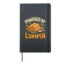 Powered By Lumpia Hardcover Journal, Black