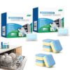 Powerful Dishwasher Deep Cleaner Tablets, 12 Pack Heavy Duty Cleaning Descaler Pods Deep Cleans Hidden Grease & Grime No Extra Wash Cycle Helps Maintain Dishwasher 2sets