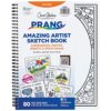 Prang Amazing Artist Sketch Book by Cassie Stephens, 8.5" x 11", Mixed Media, White, Acid-Free, Side Spiral Bound, 40 Sheets/Sketch Book, Pack of 6, 240 Sheets Total