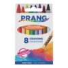 Prang Crayons, Standard Size, Assorted Colors, 8 Crayons/Box, 12 Boxes