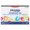 Prang Fingerpaint Paper Pad, White, 12" x 18", 40 Sheets/Pad, 12 Pads