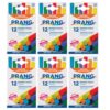 Prang Hygieia Chalk, Assorted, 12/Pack, Set of 6 Packs, 72 Sticks Total