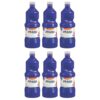 Prang Ready-to-Use Tempera Paint Quart, 32 oz., Blue, 6 Count