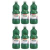 Prang Ready-to-Use Tempera Paint Quart, 32 oz., Green, 6 Count