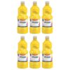 Prang Ready-to-Use Tempera Paint Quart, 32 oz., Yellow, 6 Count