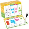 PraxiKidy 12 Pack Place Value Chart Dry Erase Flash Cards, 9" x 12" Small White Board Addition and Subtraction Math Manipulatives 1st 2nd 3rd Grade Classroom Teacher Homeschool Supplies Essential