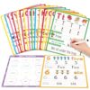 PraxiKidy Alphabet Number Shapes Flash Cards,Sentence Building for Kids,Handwriting Practice Writing Tracing Phonics Preschool Kindergarten Toddler Learning Activities Homeschool Classroom ABC Letter