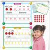 PraxiKidy Giant 16.9" x 12.7" Phonemic Awareness 6 Pack Sound Dry Erase Card,Syllable Speech Therapy Phonics Games,Science Reading Manipulative Preschool Kindergarten Classroom Teacher Supplies