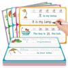 PraxiKidy Sight Words Flash Cards Sentence Building for Kids, Handwriting Practice Writing Tracing Phonics Flash Cards,Preschool Kindergarten 1st Grade Learning Activities Homeschool Speech Therapy