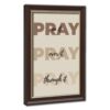 Pray on It Over Through Scripture Wall Art Poster Faith Decor