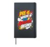 PRE-K WHERE THE ADVENTURE BEGINS Teacher First Day of School Hardcover Journal, Black