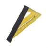 Precision Carpentry Triangle Ruler 7 Inch Plus 12 Inch For Two-tone Injection Molded Design For Accurate Right Angle Marking Tool Featuring Thick Base For Professional Woodworking Projects(A)