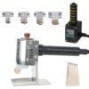 Precision Glue Roller 50-220℃, Digital Temp Control, Anti-Scald Handle, Brass Heads, Even Coating for Leather, Bags, Packaging DIY Crafts, 50ml Capacity