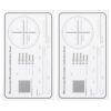 Precisions Microscope Calibration Ruler with 0.1mm Gradations Calibration Ruler Slide for Accurate Lab Measurement Microscope Micrometer Film