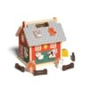 predolo Farmhouse Puzzle Toy Interlocking Wooden Dwelling Puzzle Young Child Game for Playroom