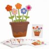 predolo Planter Puzzle Toy Hands-on Wooden Flower Blocks Colorful