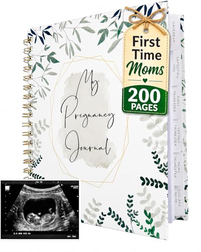 Pregnancy Journal for First Time Moms | Weekly Pregnancy Tracker & Baby Book | 200-Page Maternity Journal | Pregnancy Must Haves Keepsake Gift | Premium Hardcover Pregnancy Book for Expecting Moms