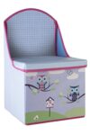 Premier Housewares Kids Toy Box Decorative Storage Boxes Kids Storage Boxes With Lids Childrens Storage Boxes Storage Cube With Lid 48x28x28, Purple