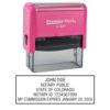 Premier Mark® C 40P Self-Inking Notary Stamp in Attractive Pink Mount (Colorado)