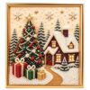 Premium 3D Pearl Christmas Wall Art Kit, DIY Pearl Diamond Painting Art Kit, Creative Pearls Beads Craft, Winter Home Wall Decor, Holiday Gift for Adults Beginner (Cozy Christmas Cottage)