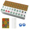 Premium American Mahjong Tile Set, Large 166 Acrylic Tiles 1.42"×1"×0.63"