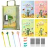 Premium Grooved Handwriting Practice for Kids, Reusable Children's Magic Copybook with Pencil Grips and Pouch, Large Size Calligraphy Workbooks Kit for Pre-School, Kindergarten(30 Refills)